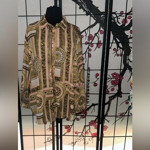 NWOT scarf print top